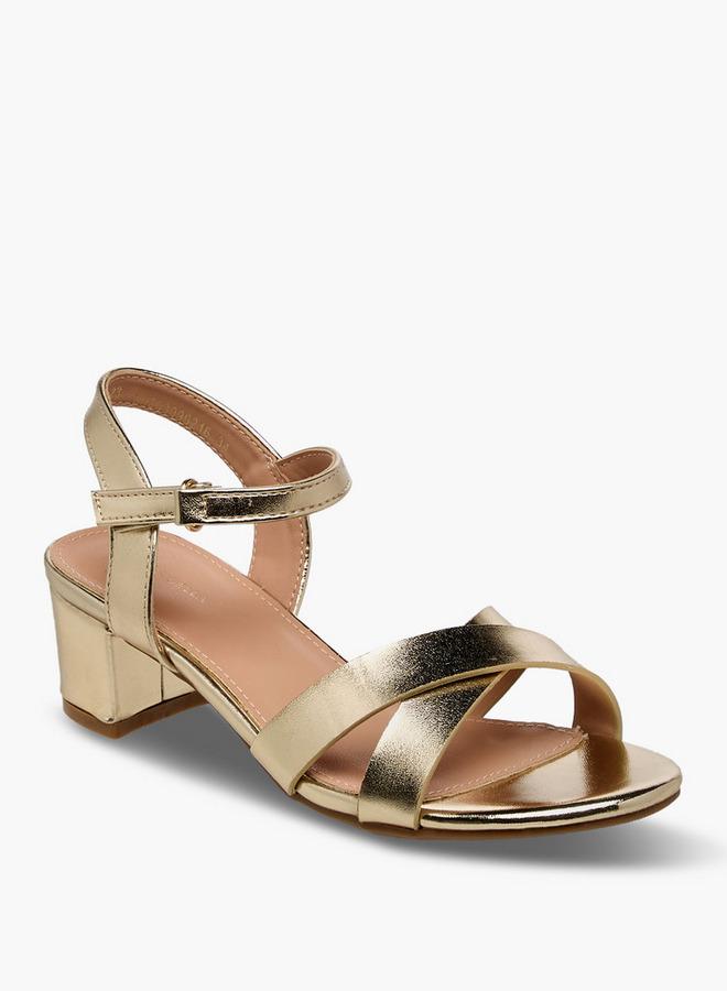 Flora Bella By Shoexpress Flora Bella Girls Block Heel Sandals Ramadan Collection - Image 3